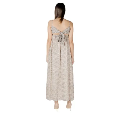Beige Recycled Polyester Long