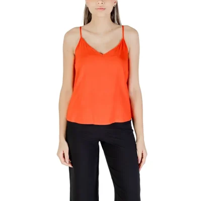 Red Viscose Tank Top