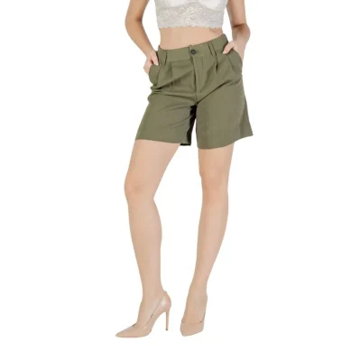 Green Viscose Bermuda