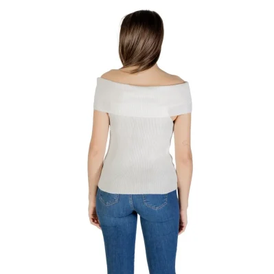 White Polyester Sweater