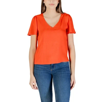Red Viscose Blouse