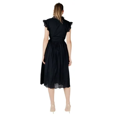 Black Cotton Midi