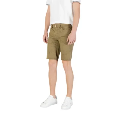 Green Cotton Bermuda