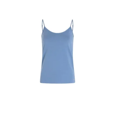 Blue Cotton Tank Top