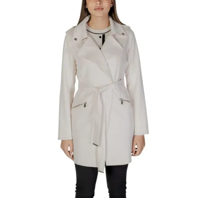 Cream Polyester Coat