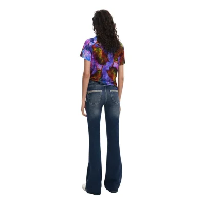 Purple Viscose T-Shirt