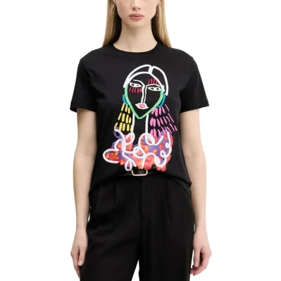 Black Cotton T-Shirt