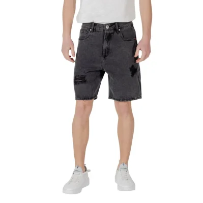 Black Cotton Bermuda