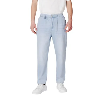 Blue Cotton Slim Fit Jean