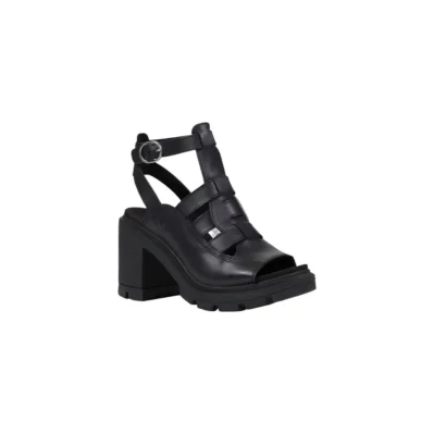 Black Leather Sandal