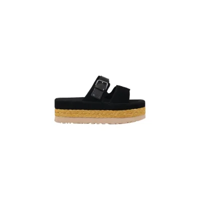 Black Suede Leather Sandal