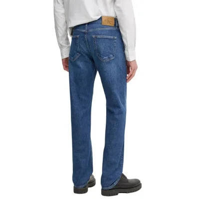 Blue Cotton Relaxed Fit Jean