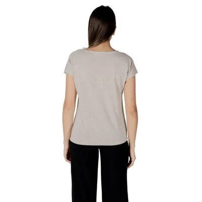 Beige Polyester T-Shirt