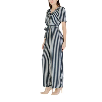 Blue Viscose Jumpsuit