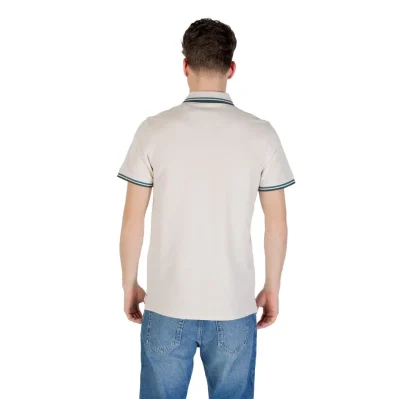 Beige Cotton Polo Shirt