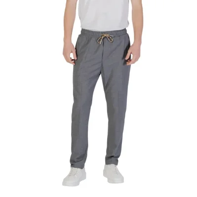 Gray Polyester Pant