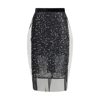 Sequin Embroidery Skirt