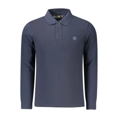 Blue Cotton Polo Shirt