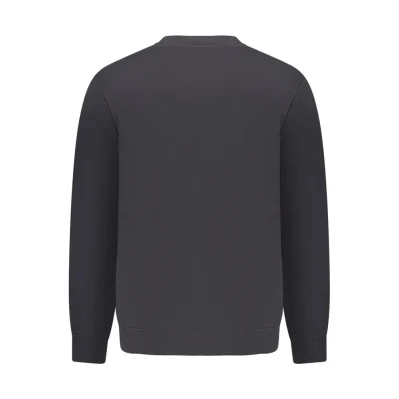 Black Cotton Men Sweater