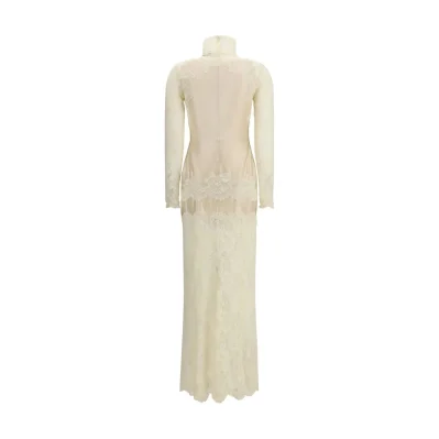 Laced ivory long Dress