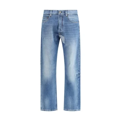 Blue Cotton Jeans