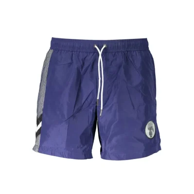 Blue Polyester Swimwear