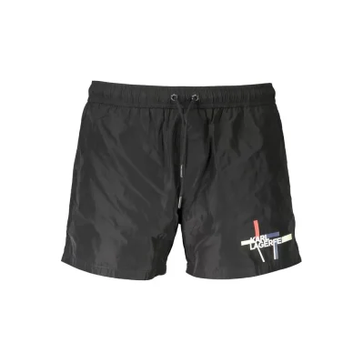 Black Polyester Swimwear