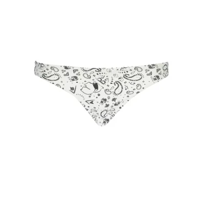 White Elastane Swimwear