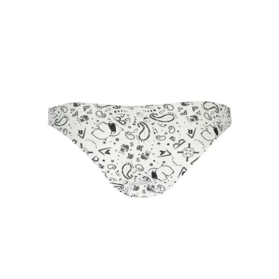 White Elastane Swimwear