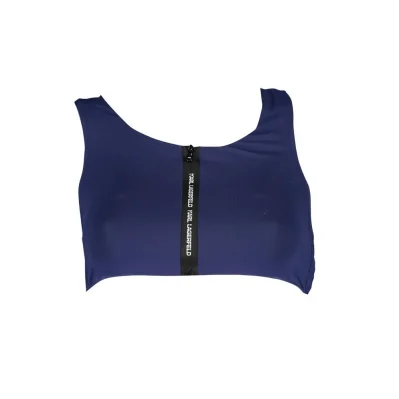 Blue Elastane Swimwear