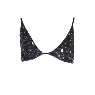 Black Elastane Swimwear