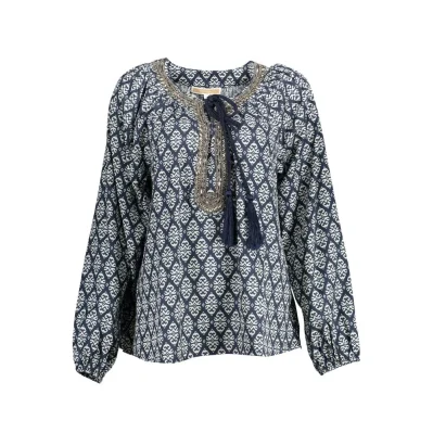 Blue Polyester Shirt