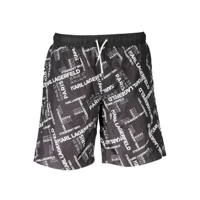 Black Polyester Swimwear