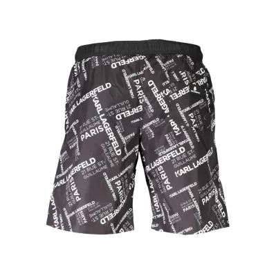 Black Polyester Swimwear