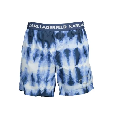 Blue Polyester Swimwear