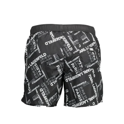 Black Polyester Swimwear