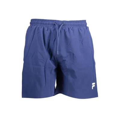 Blue Polyester Swimwear