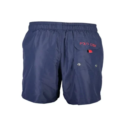 Blue Polyester Swimwear
