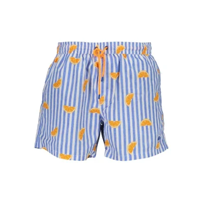 Blue Polyester Swimwear