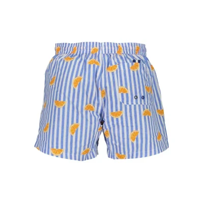 Blue Polyester Swimwear