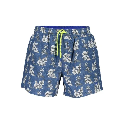 Blue Polyester Swimwear