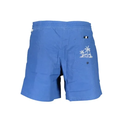 Blue Polyester Swimwear