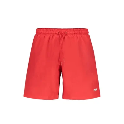 Red Polyester Swimwear