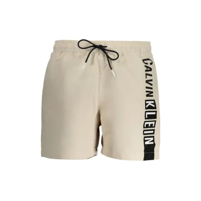 Beige Polyester Swimwear