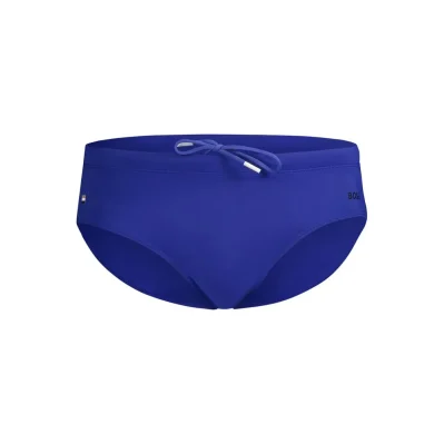 Blue Elastane Swimwear