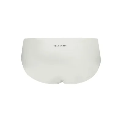 White Elastane Swimwear