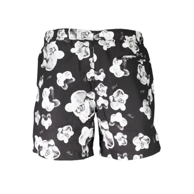 Black Polyester Swimwear