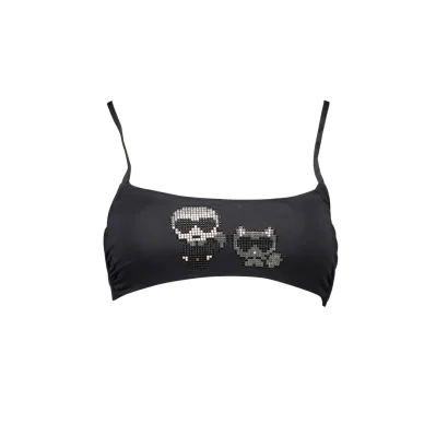 Black Elastane Swimwear