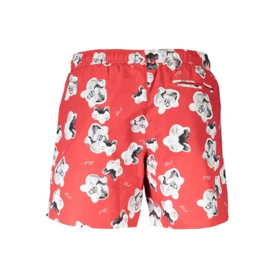 Red Polyester Swimwear