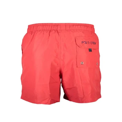 Red Polyester Swimwear